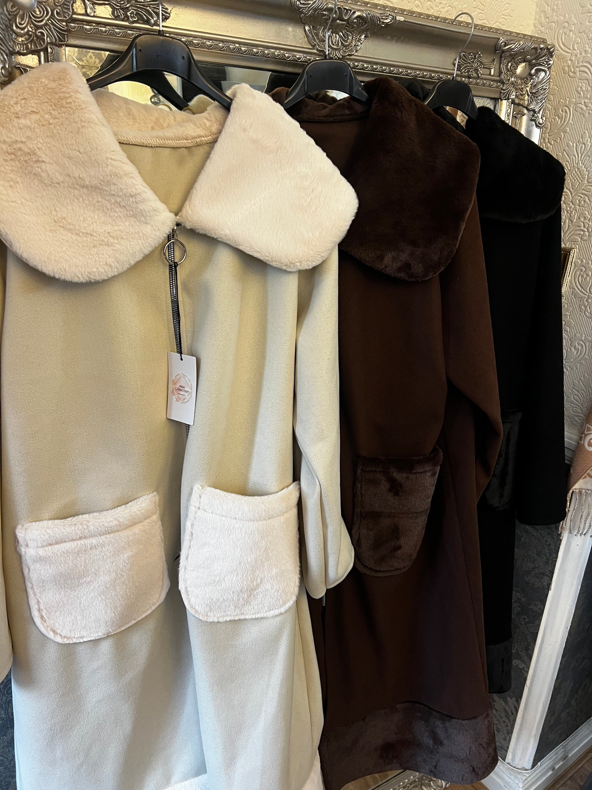 Cindy fur coat (Size 10-20)