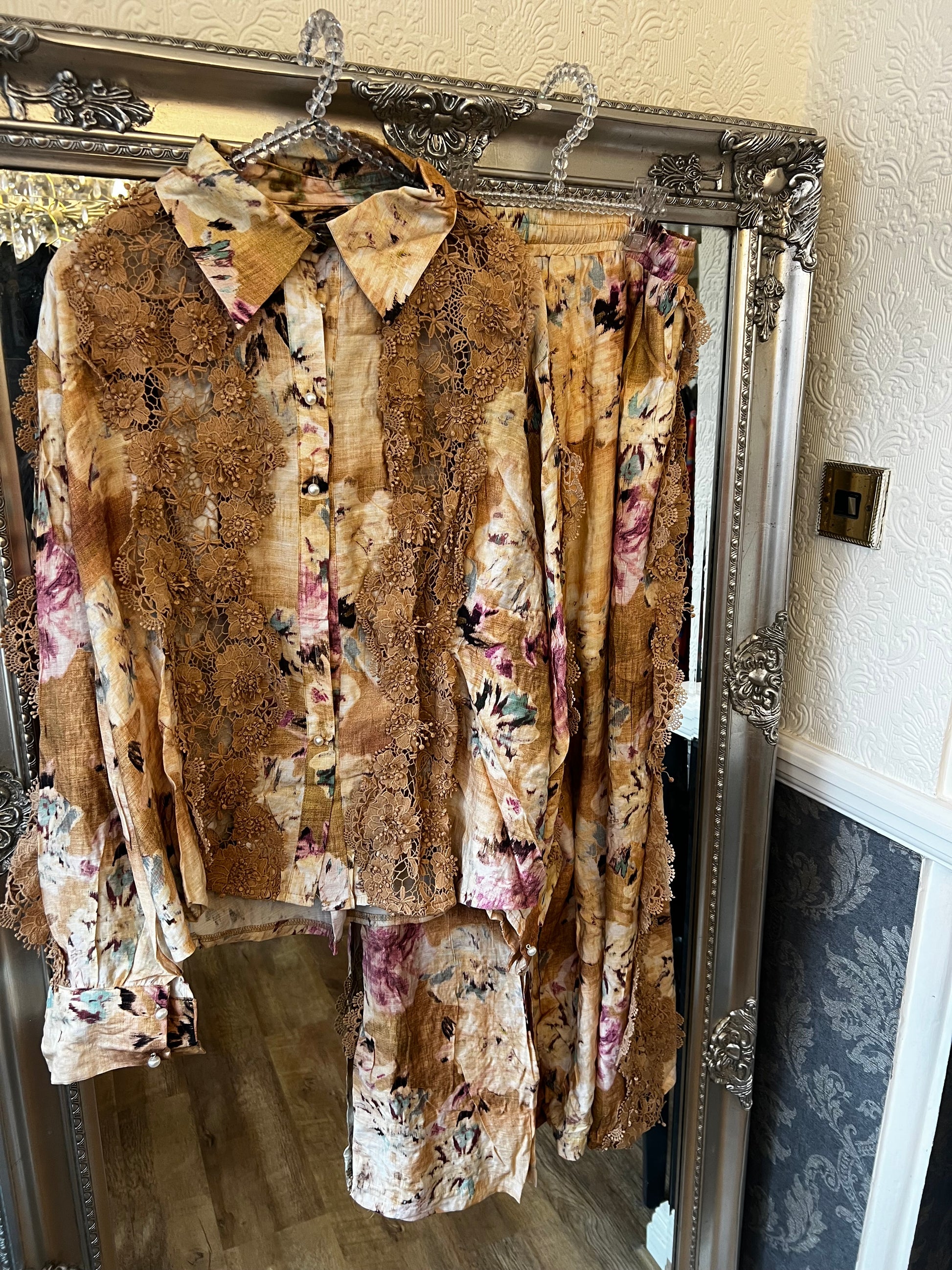 Karis sheer side co ord (Size10-16)