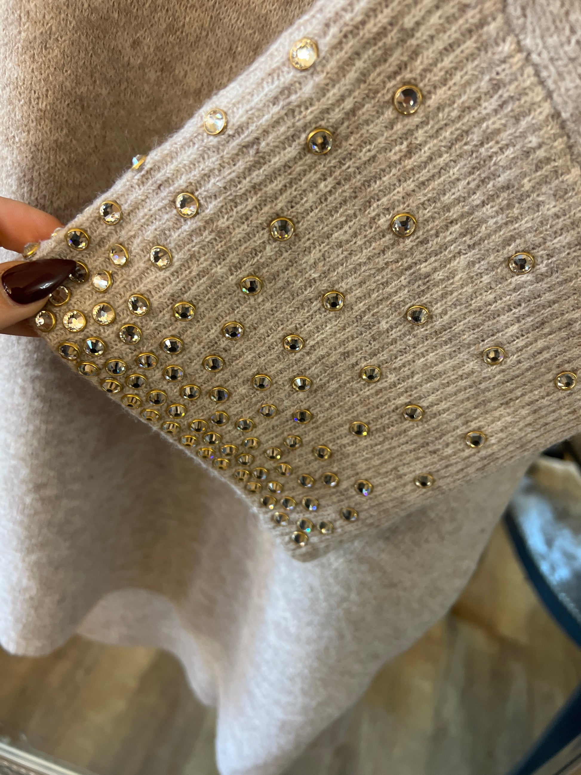 Destiny diamond oversized jumper (one size fits all)