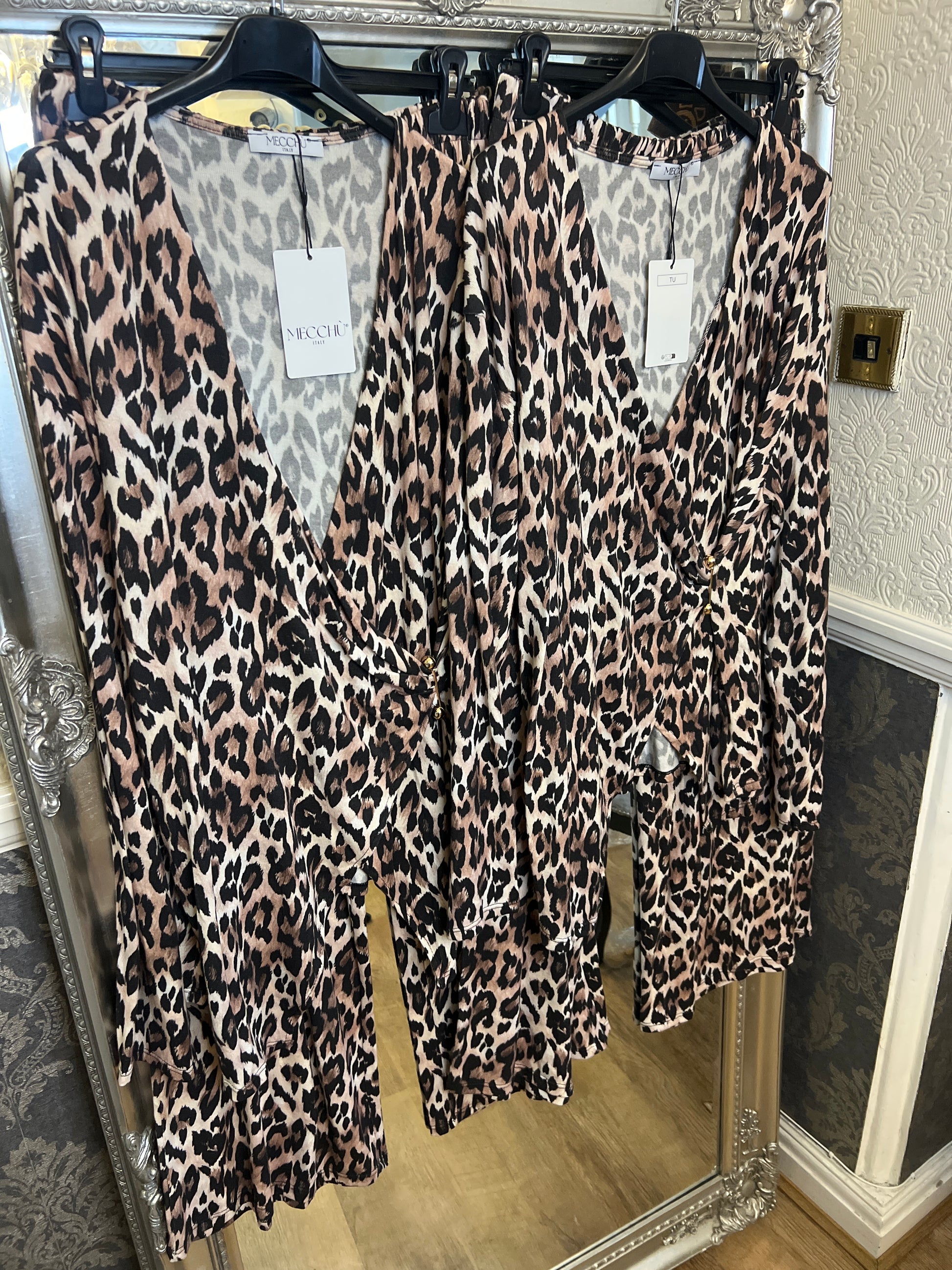 Leopard cosy coord (Size 12-24)