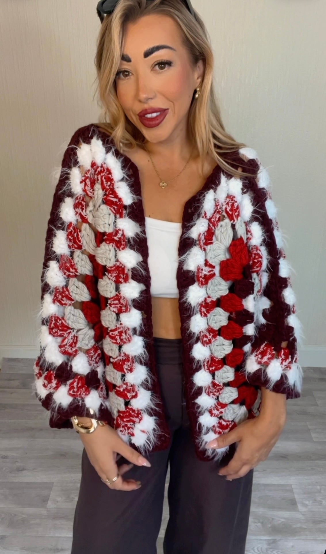 Autumn knitted cardigan