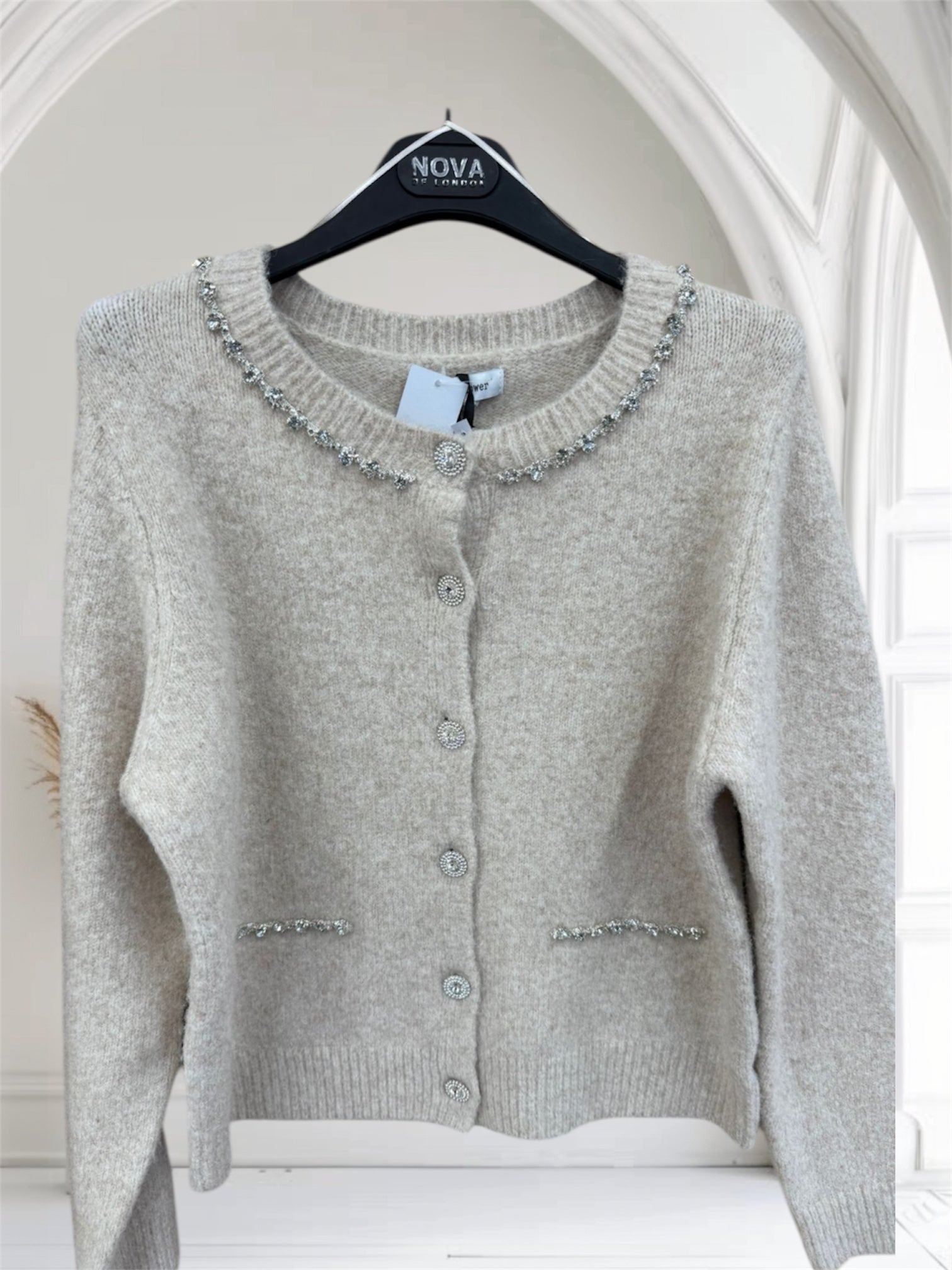 Phoebe diamanté cardigan
