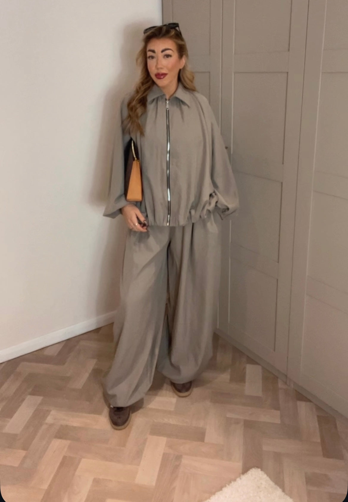 Bomber jacket & High waisted trousers (Size 12-20)