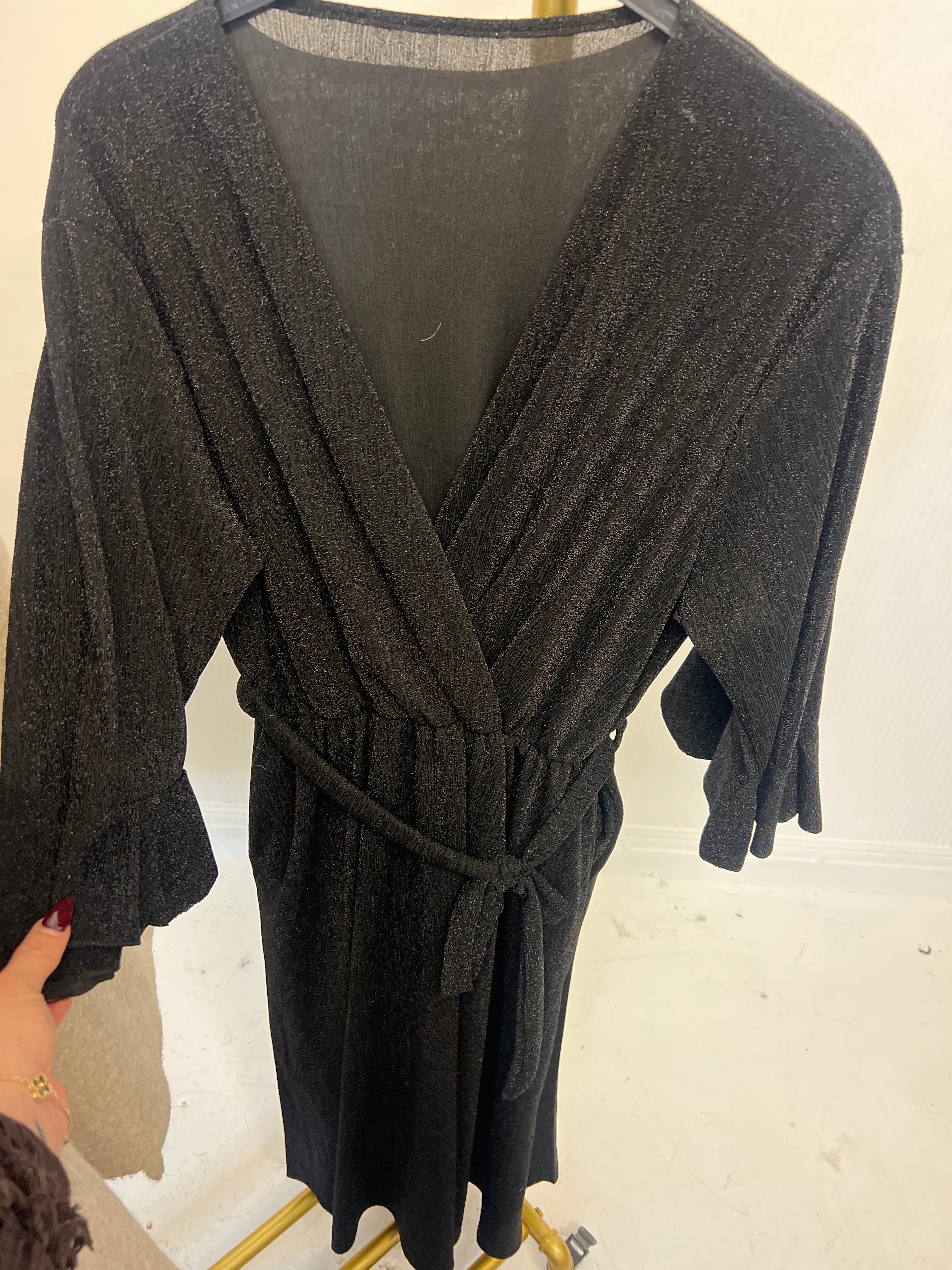Glitz wrap dress (size 12-24)