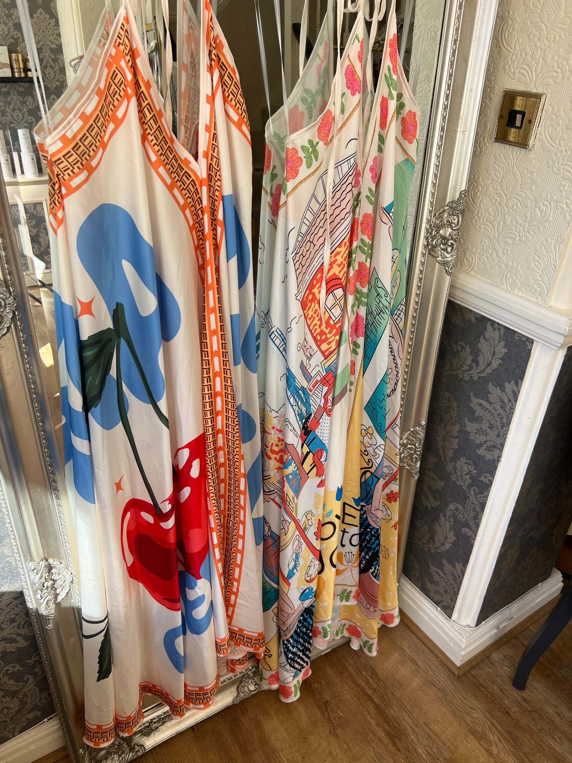 V neck long maxi dress (Size 8-18)