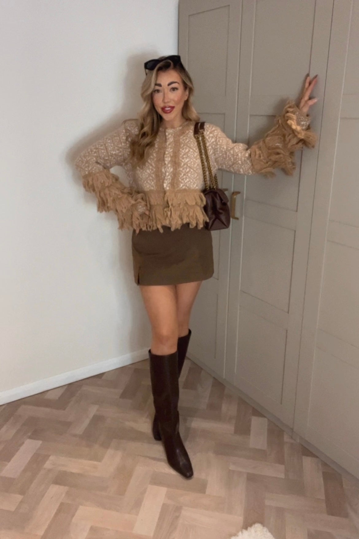 Saffron shaggy cardigan (Size 8-18)