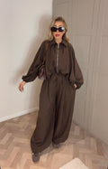 Bomber jacket & High waisted trousers (Size 12-20)