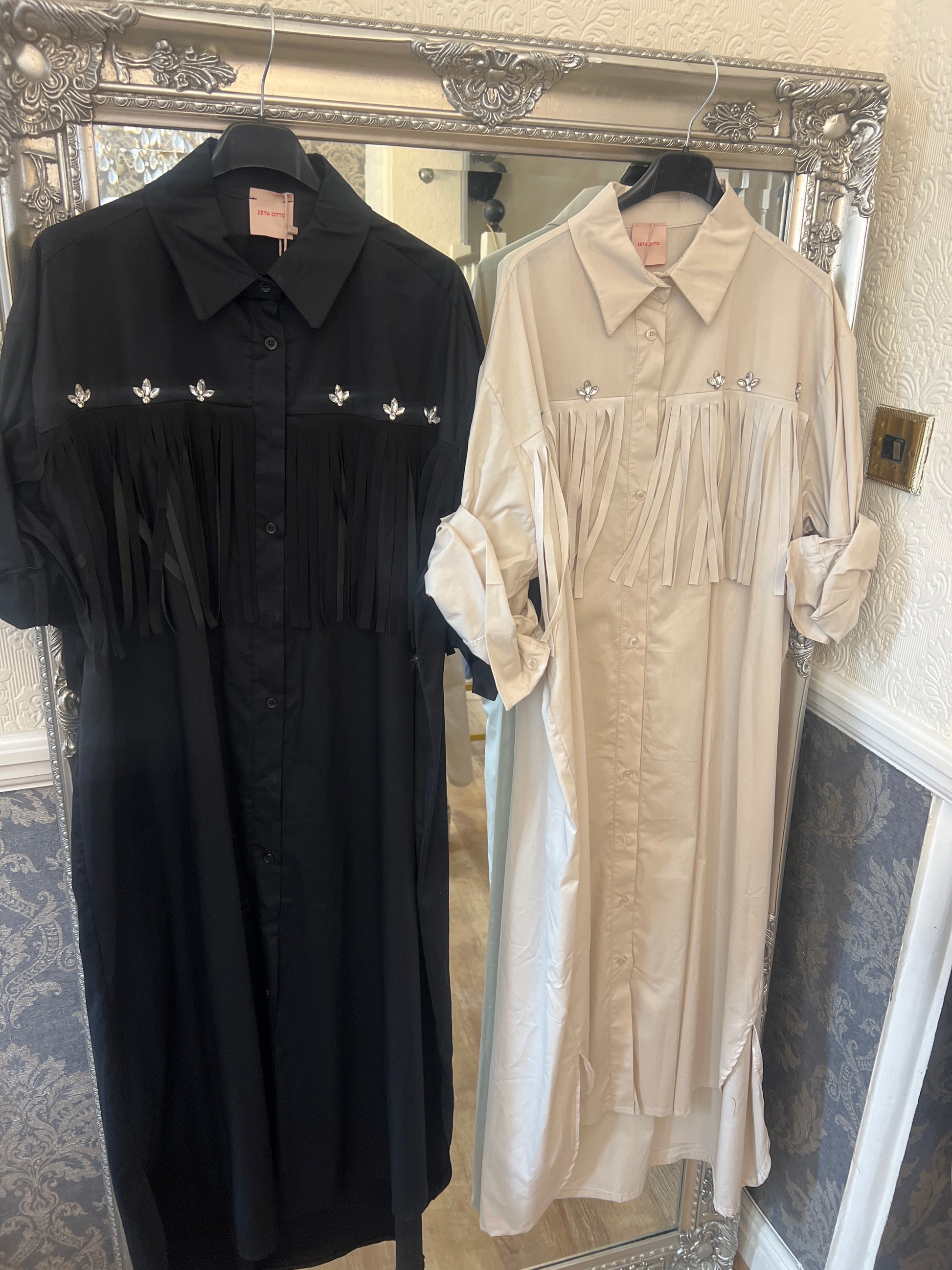 Tassel long shirt dress (Size 10-22)