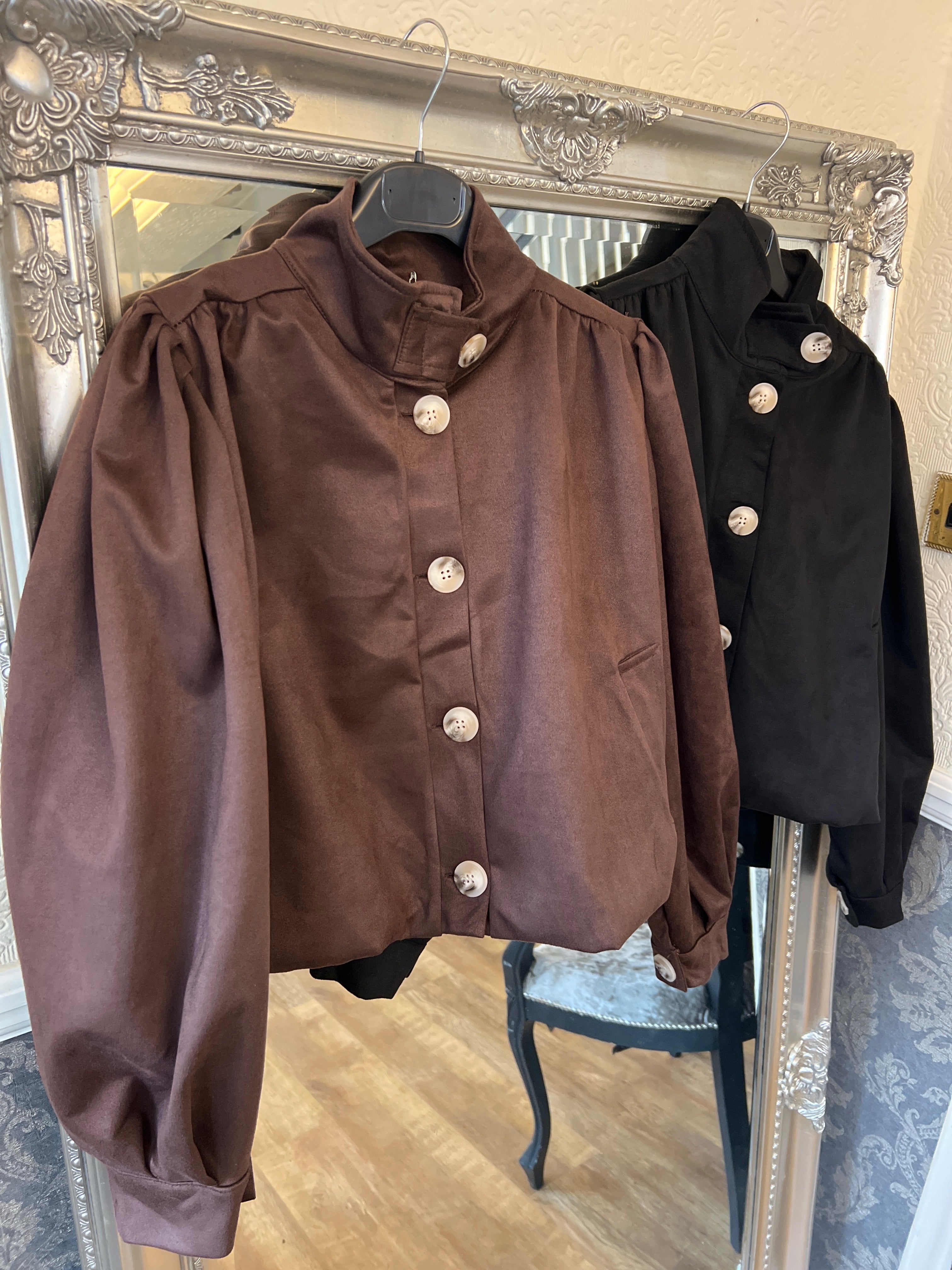 Puff suedette jacket (size 8 - 18)