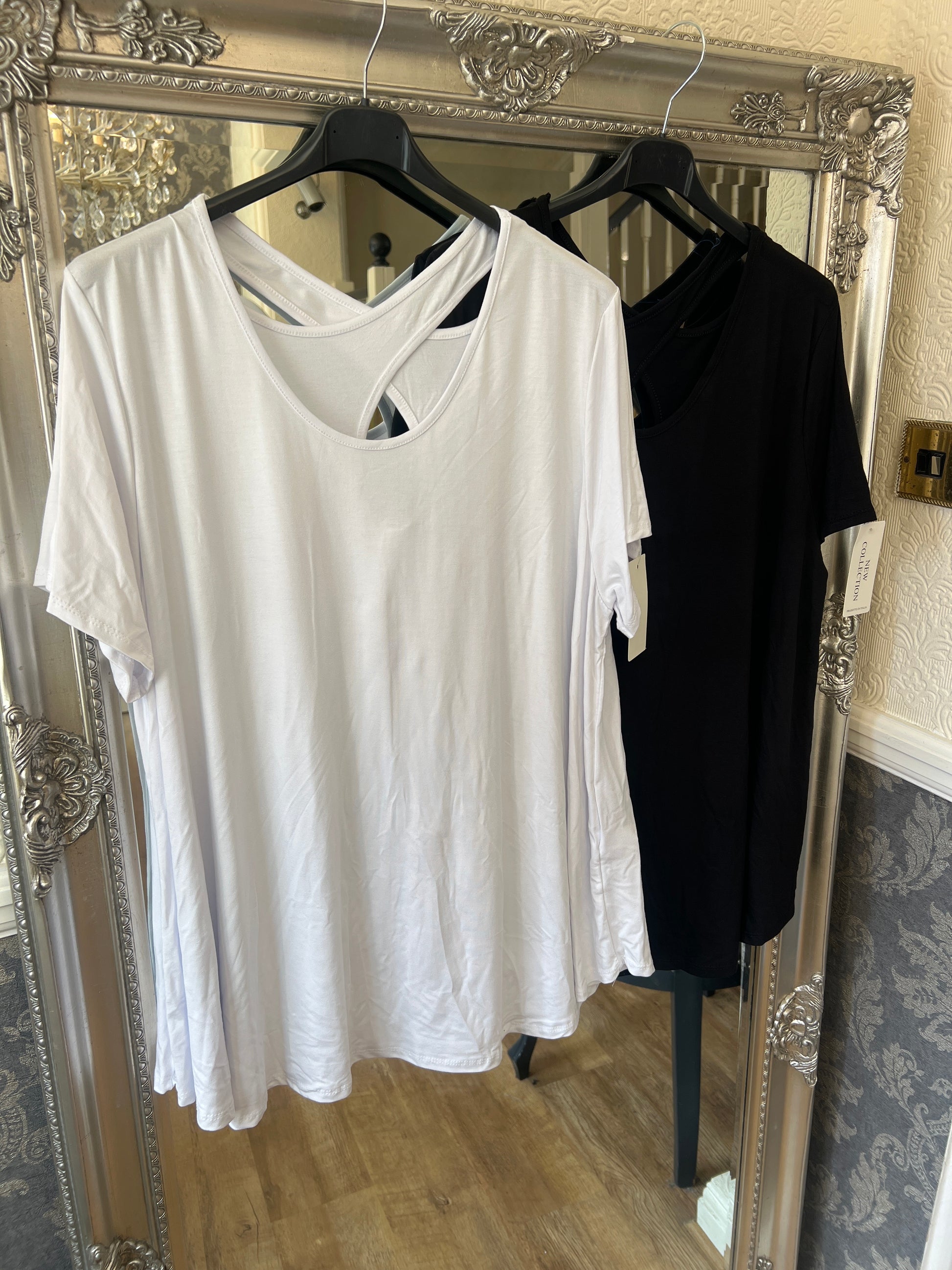 Cross over back plus size top (Size 10-24)