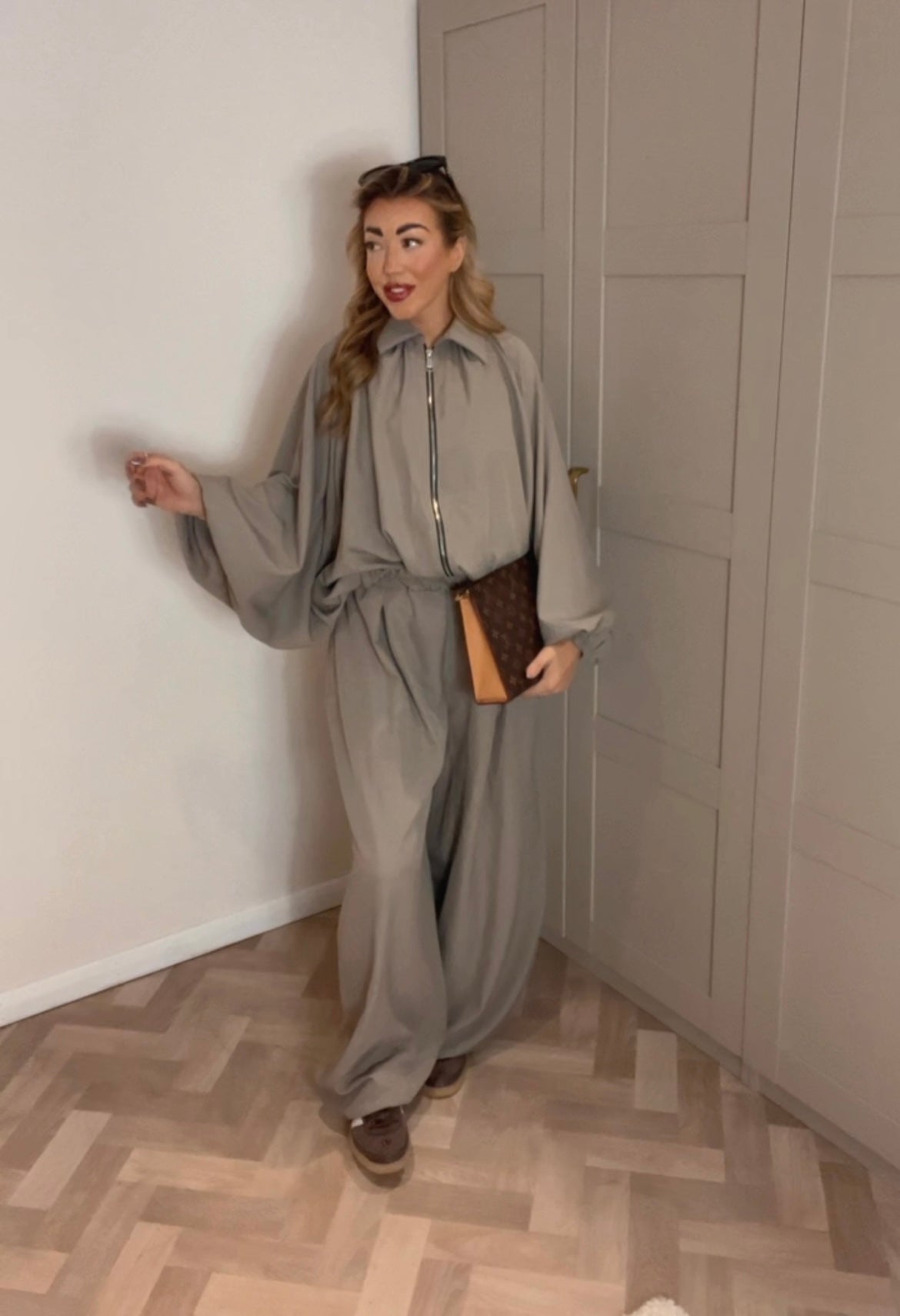 Bomber jacket & High waisted trousers (Size 12-20)