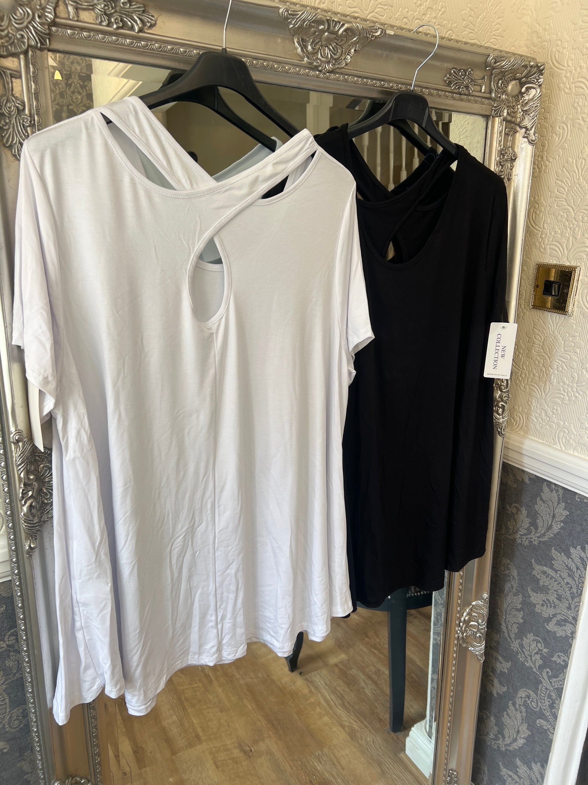 Cross over back plus size top (Size 10-24)