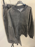 Acid wash grey lounger