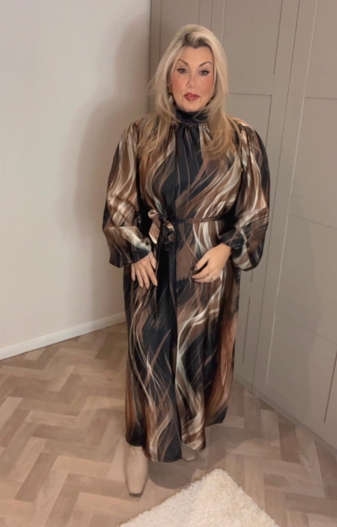 Mable belted dress (Size 12-20)