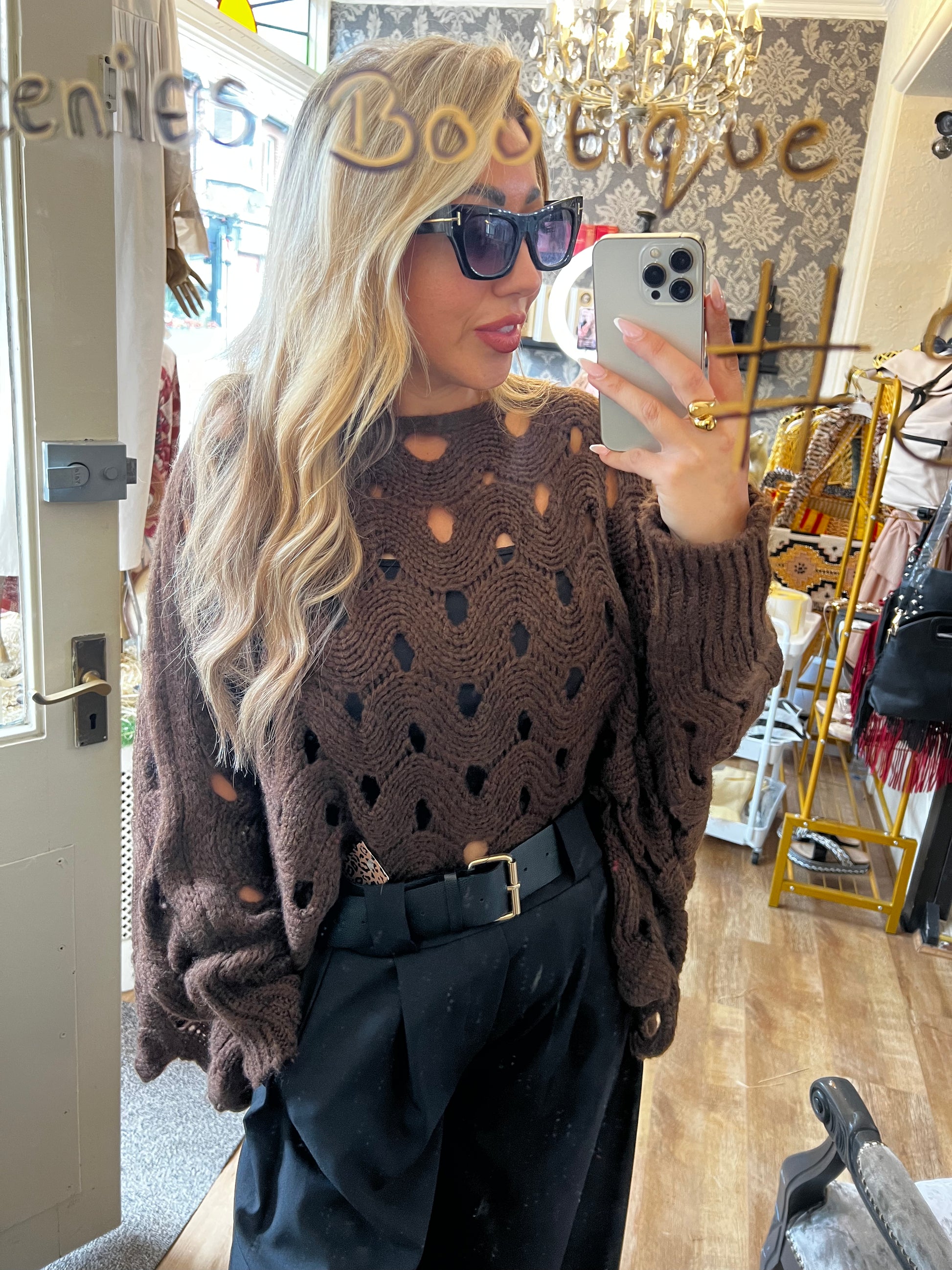 Knitted layering jumper (size 10-24)