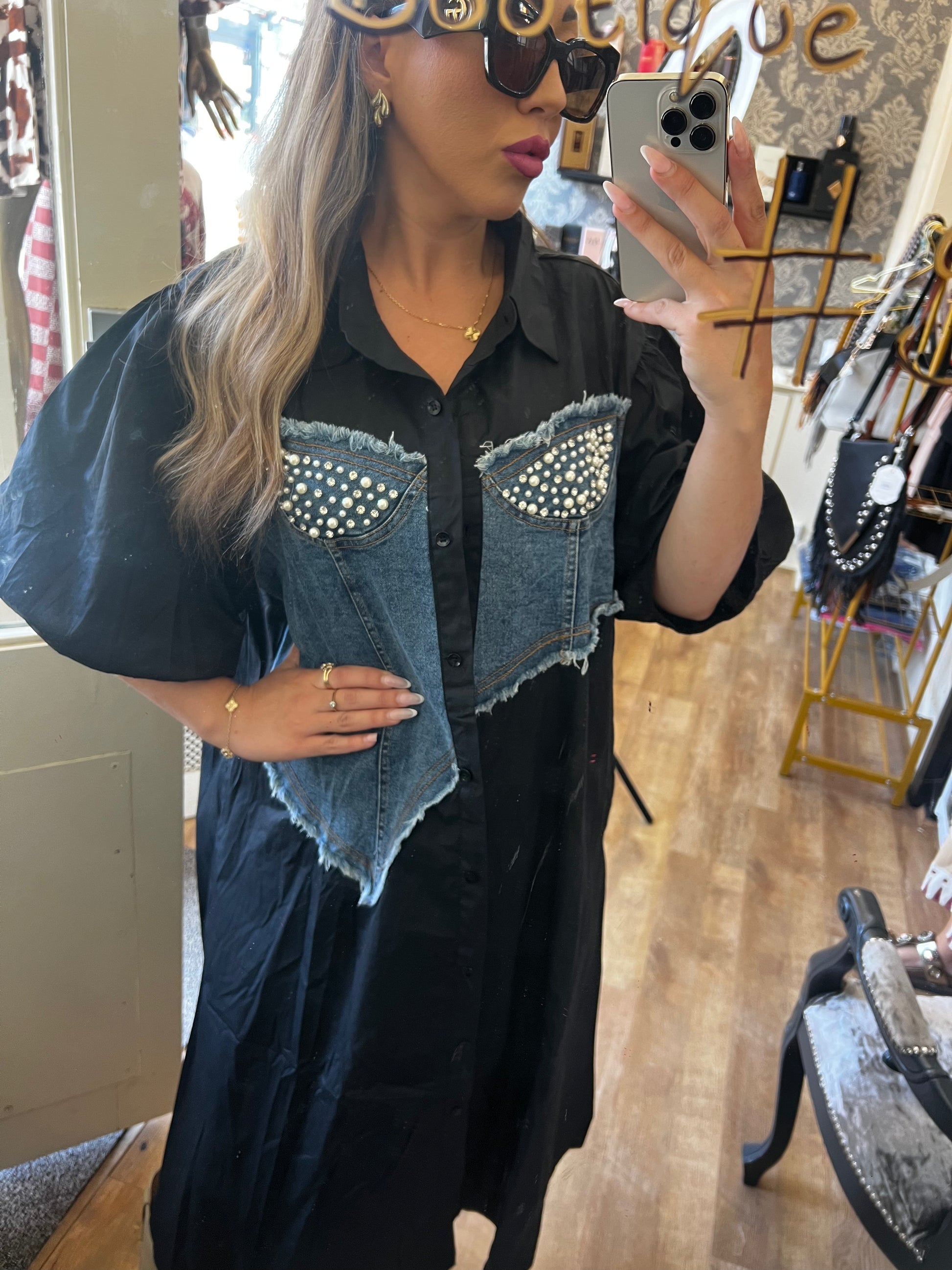 Denim corset dress (100% Cotton)