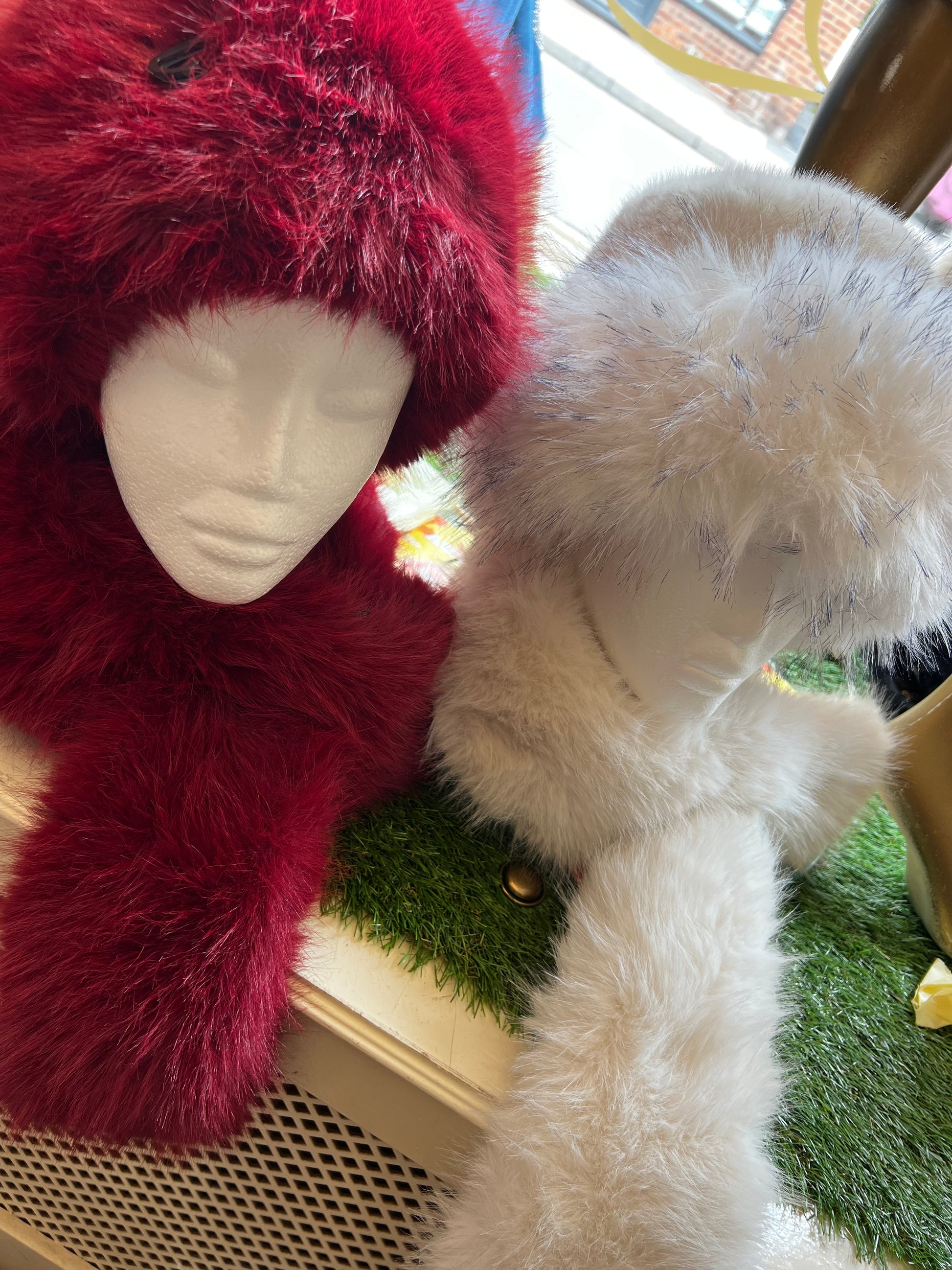 Fur hat & scarf set