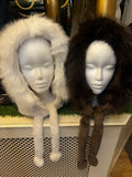 Bonnie bonnet Fur tie hood