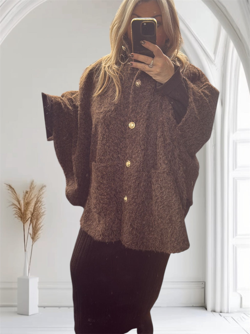 Gold button teddy cape Size (10-24)