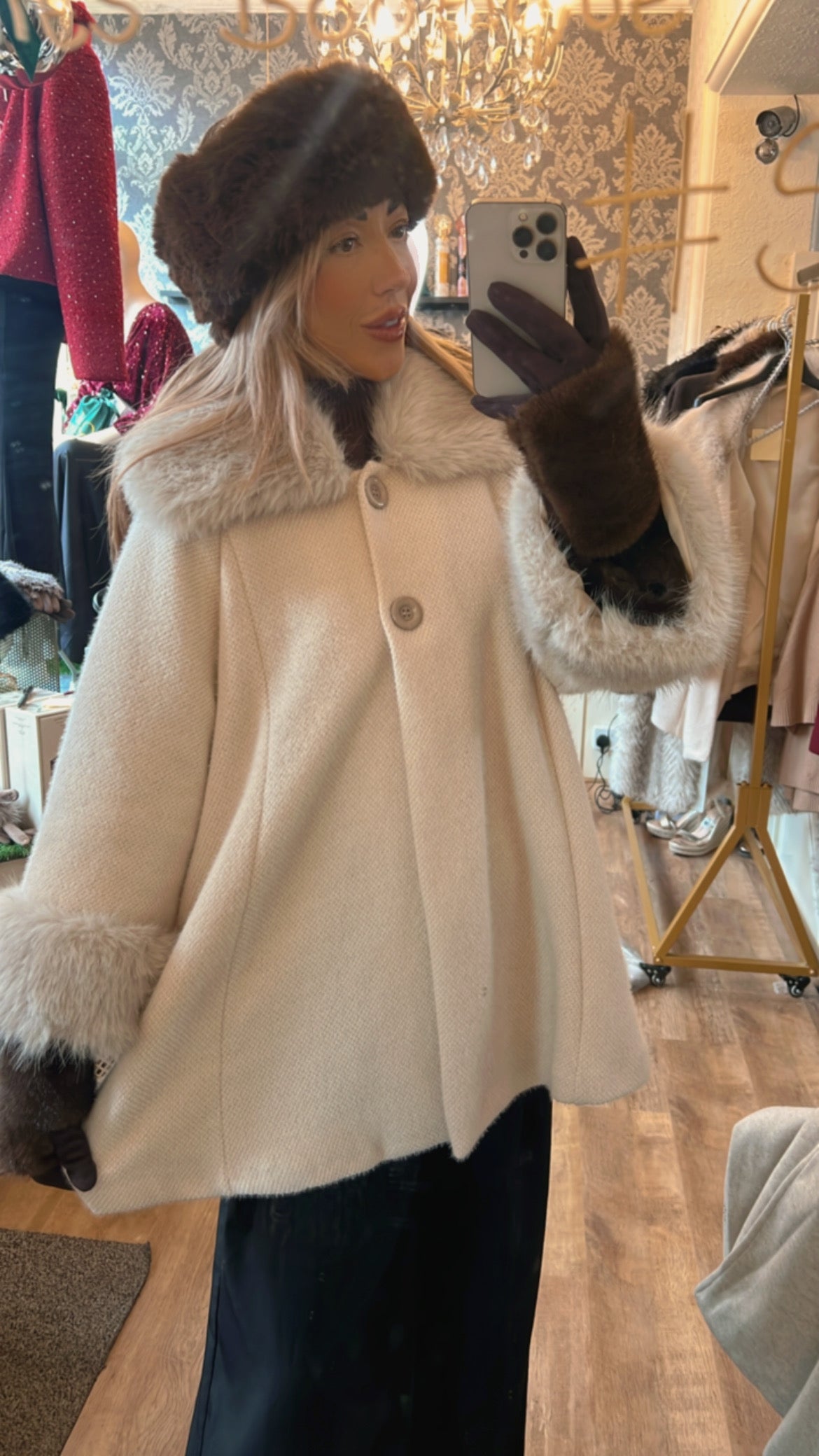 Holly fur jacket (Size10-20)