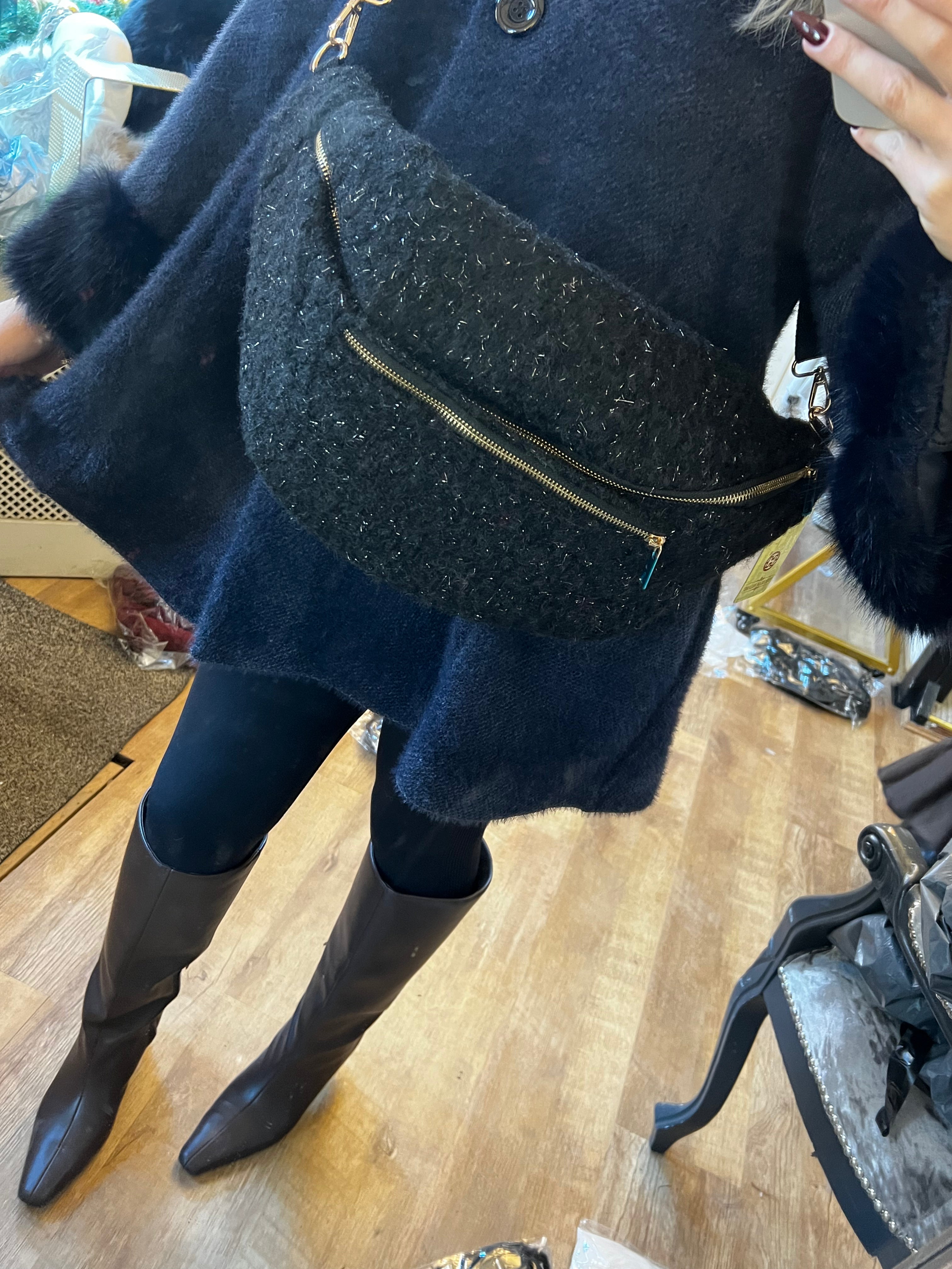 Teddy glitz bumbag (Black)