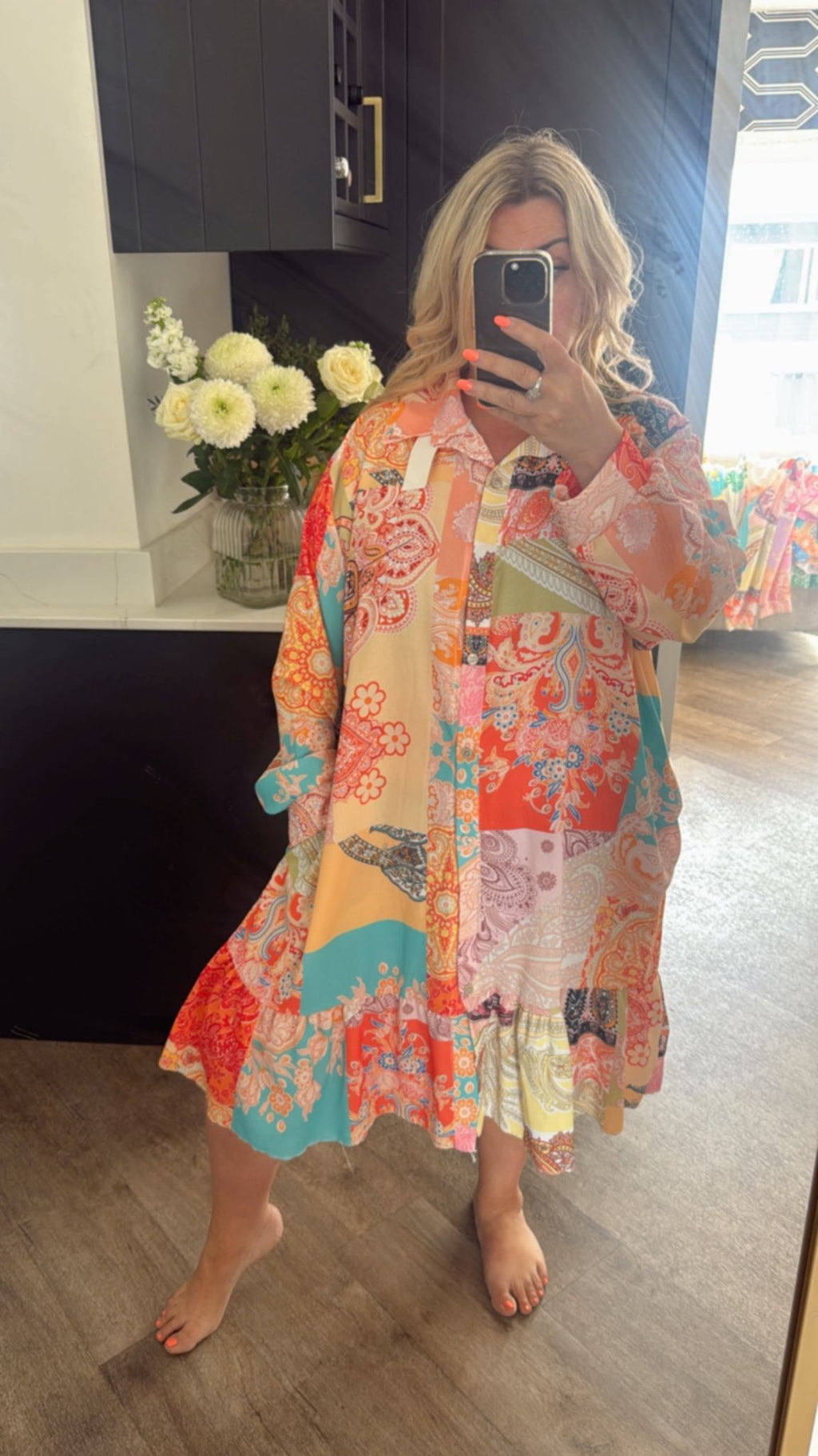 Polly Pattern dress (size 14-24)