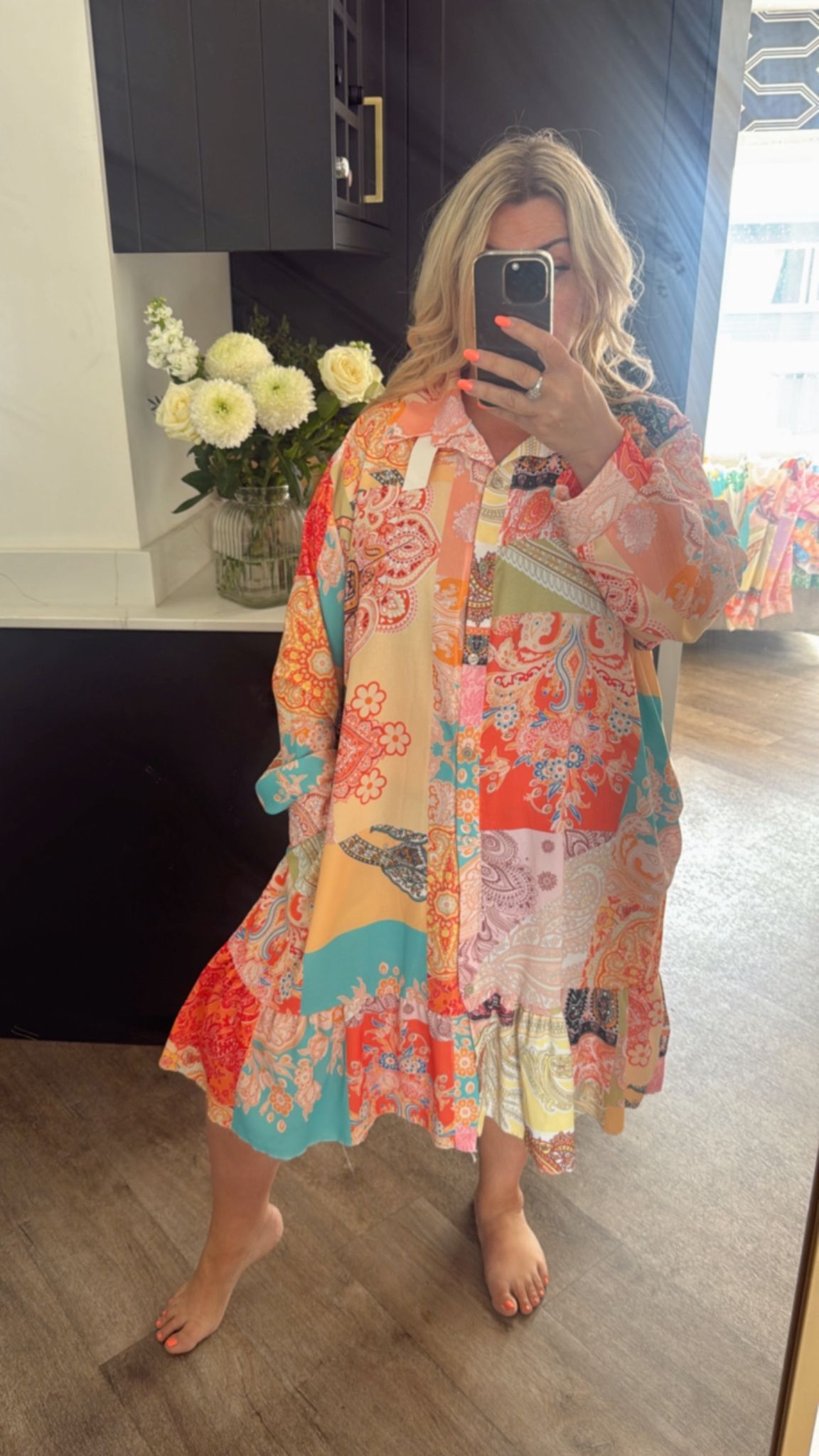 Polly Pattern dress (size 14-24)