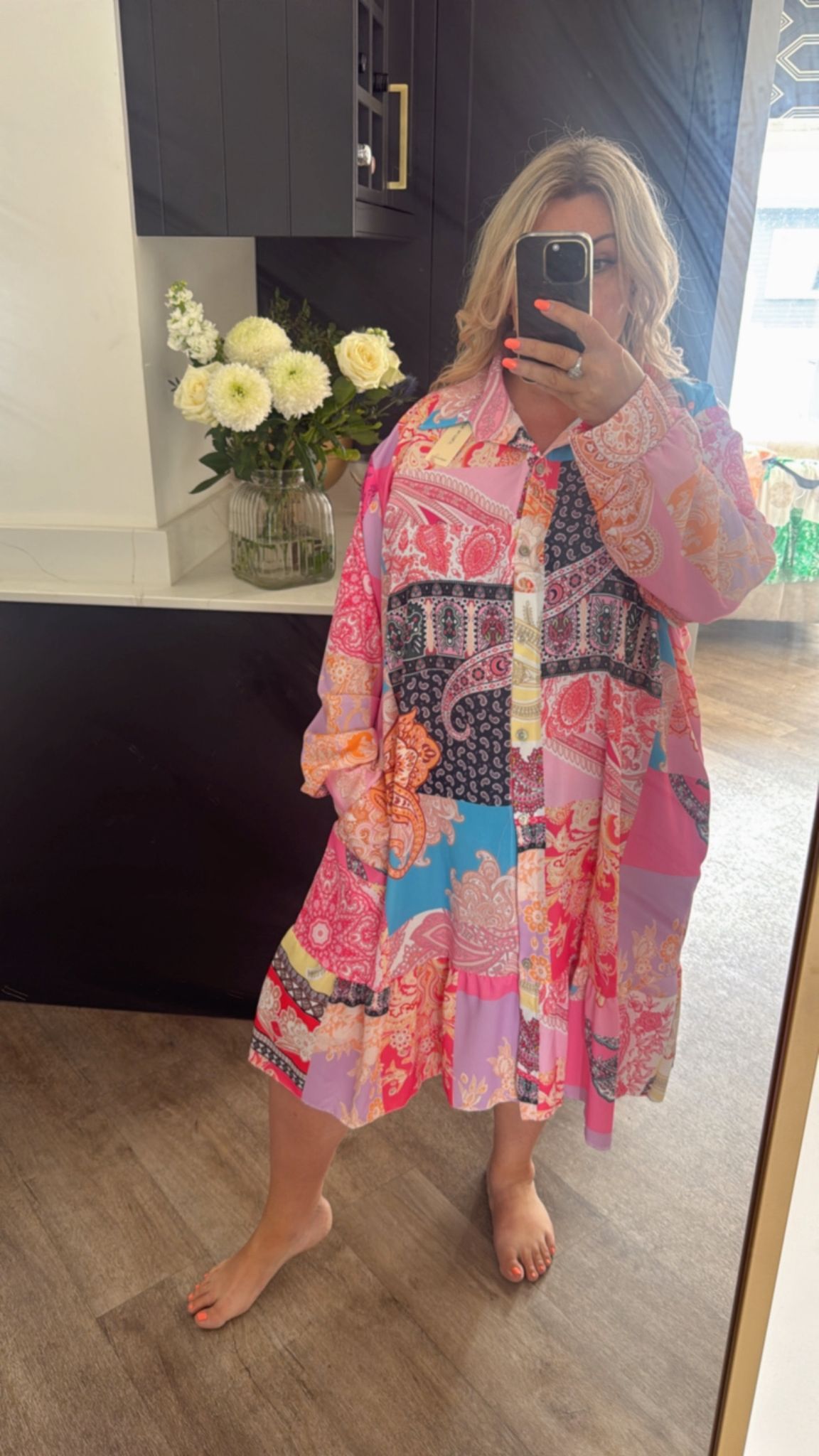 Polly Pattern dress (size 14-24)