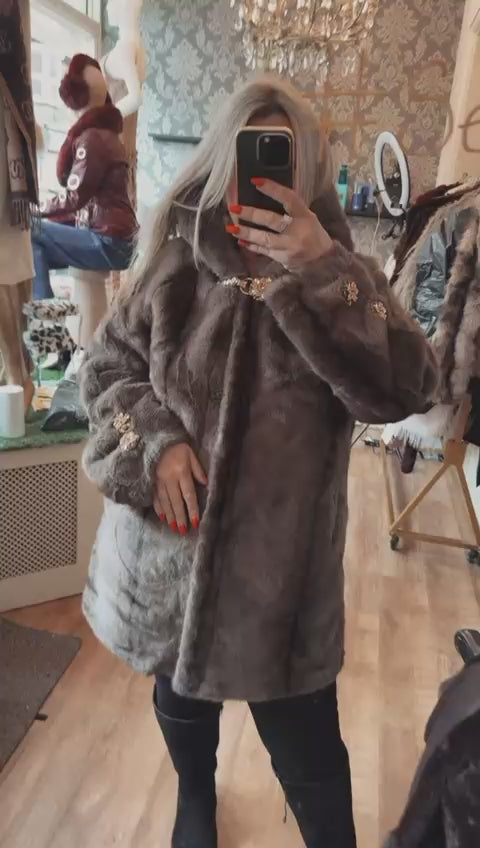 Penelope faux fur coat