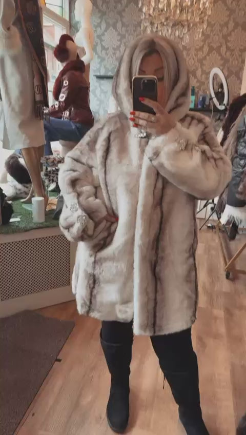 Penelope faux fur coat