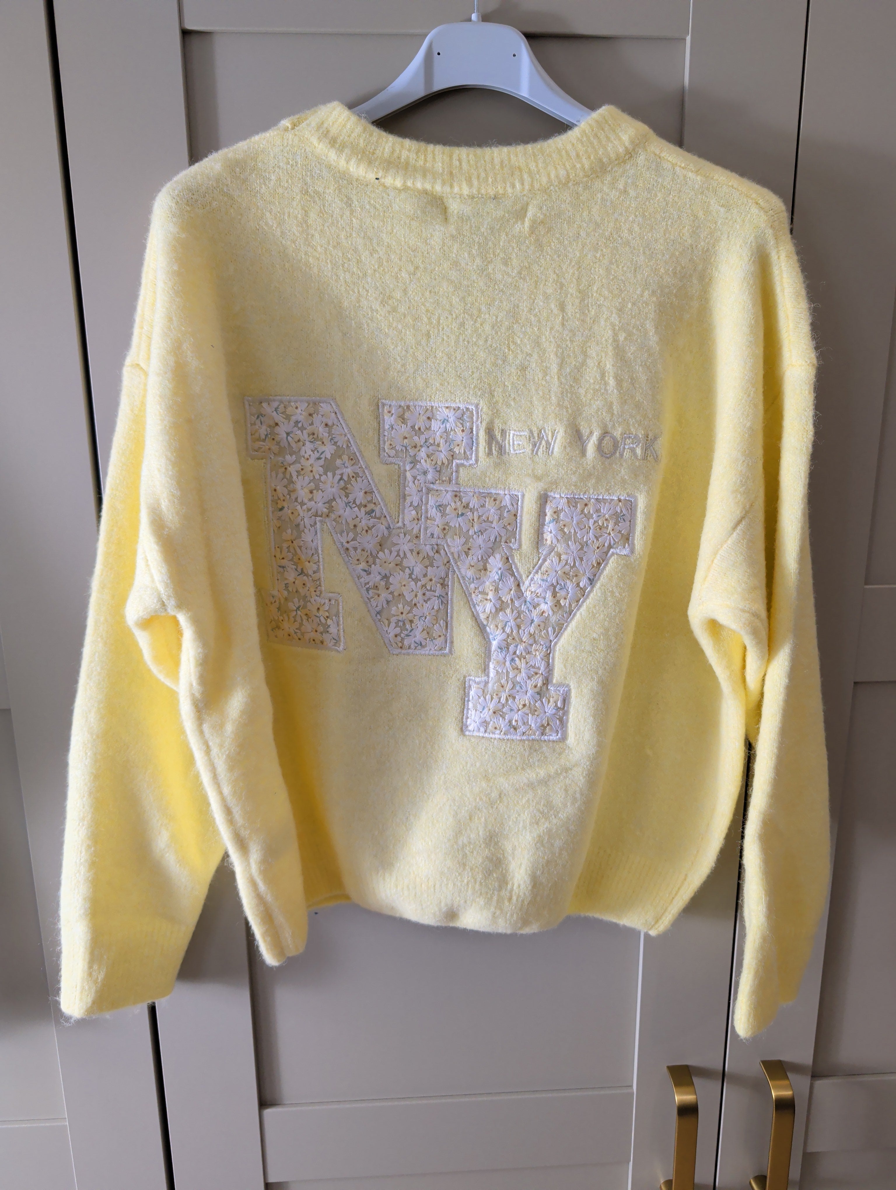 NY flower patterned jumper