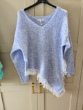 Lace bottom jumper