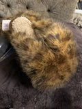 Dusk faux fur leopard slippers