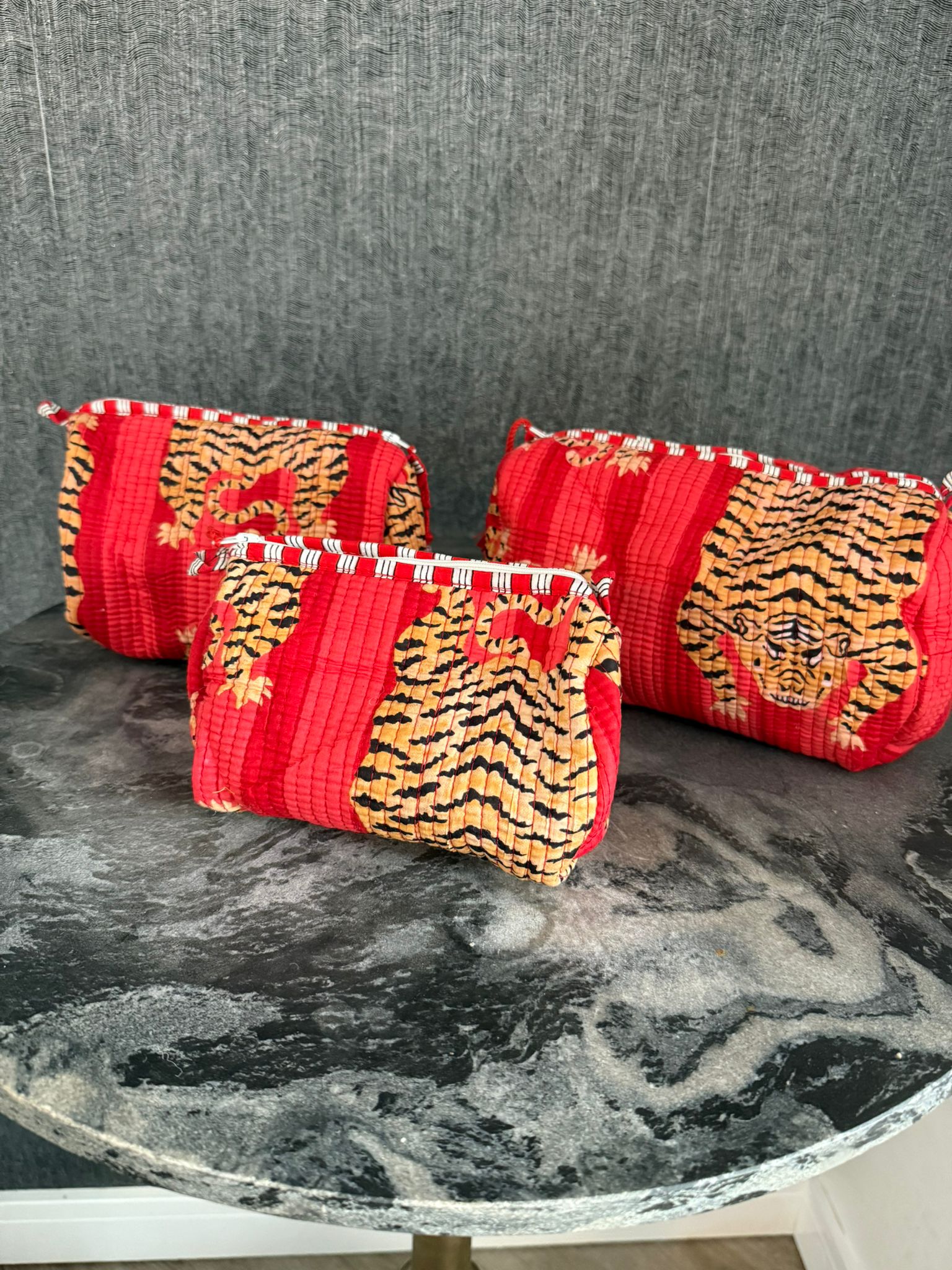 Boujee colourful triple small bag