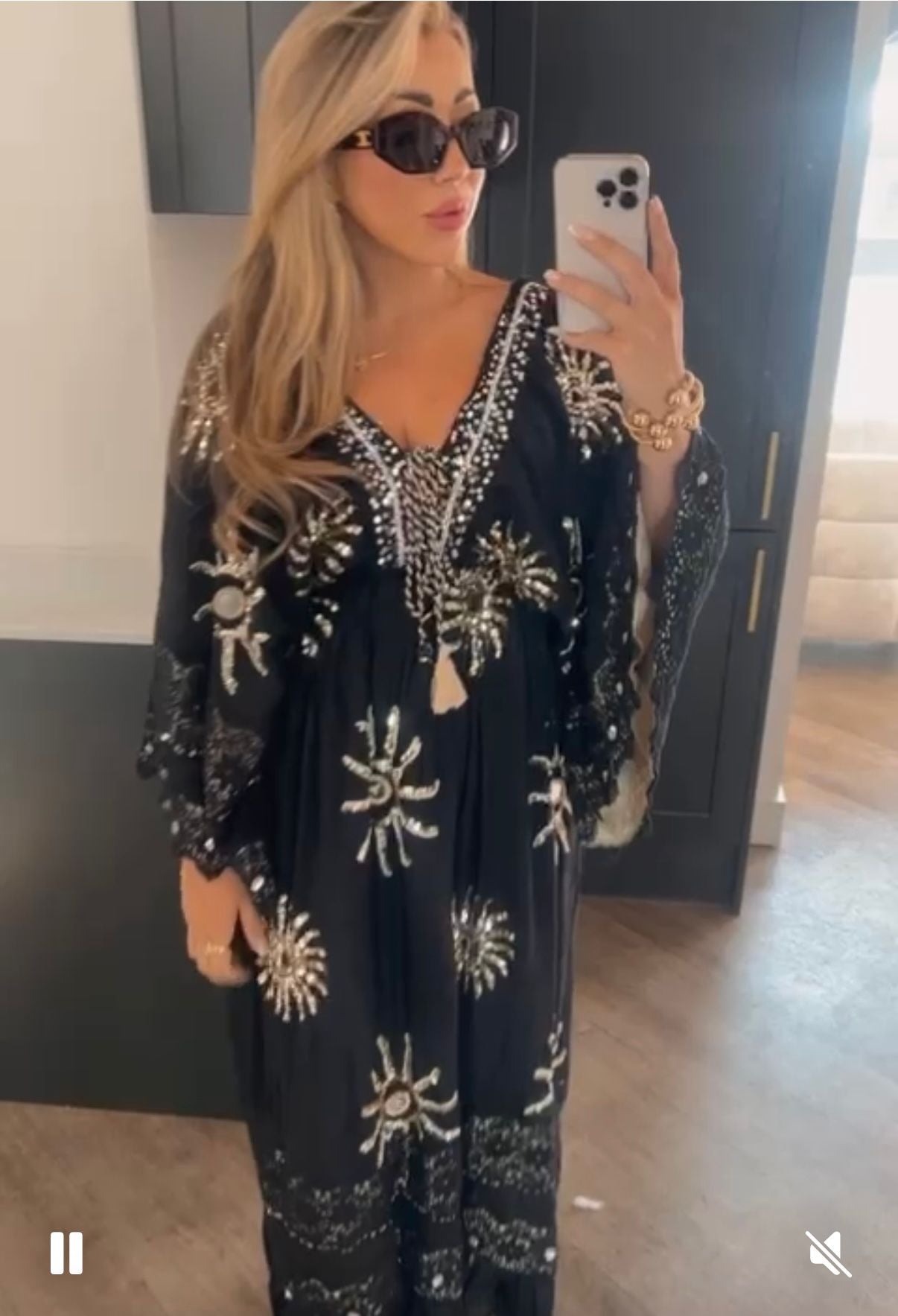 Mosaic maxi dress