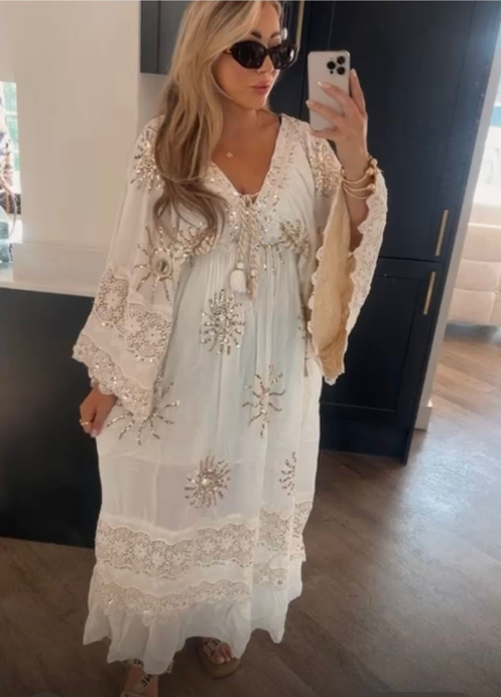 Mosaic maxi dress